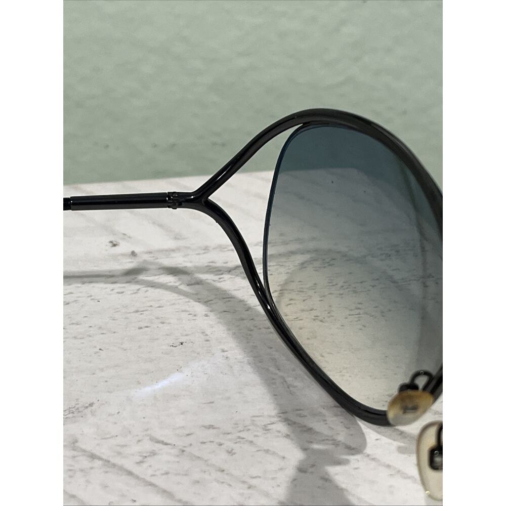 Tom Ford Miranda TF130 08B Oversized Black Metal Sunglasses Gradient UV400 - Picture 13 of 16